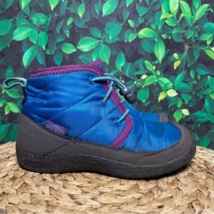 Keen howser 2 chukka blue purple kids boots Size 1